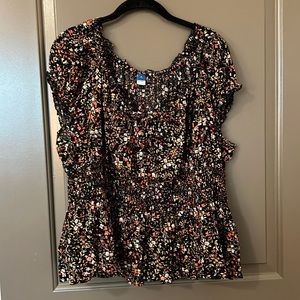 Old Navy Floral Peplum Top